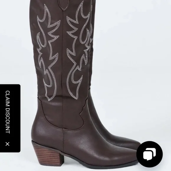 BILLINI URSON BOOTS CHOCOLATE / WHITE - Picture 2 of 7